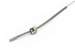 Czujnik temperatury ze złączem bagnetowym - typ J. Przewód włókno szklane z oplotem stalowym -3000mm. Max. temp. pracy 400°C  (1)