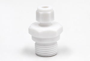 Adjustable compression fitting with G1/2″ (BSP 1/2″) thread. For temperature sensors with a diameter of 6.0 mm. Made of PTFE.