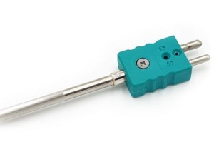 Czujnik temperatury termoelektryczny płaszczowy z wtyczką standard, TYP K - (0-1100 °C) - D=3,0mm;  L=400mm